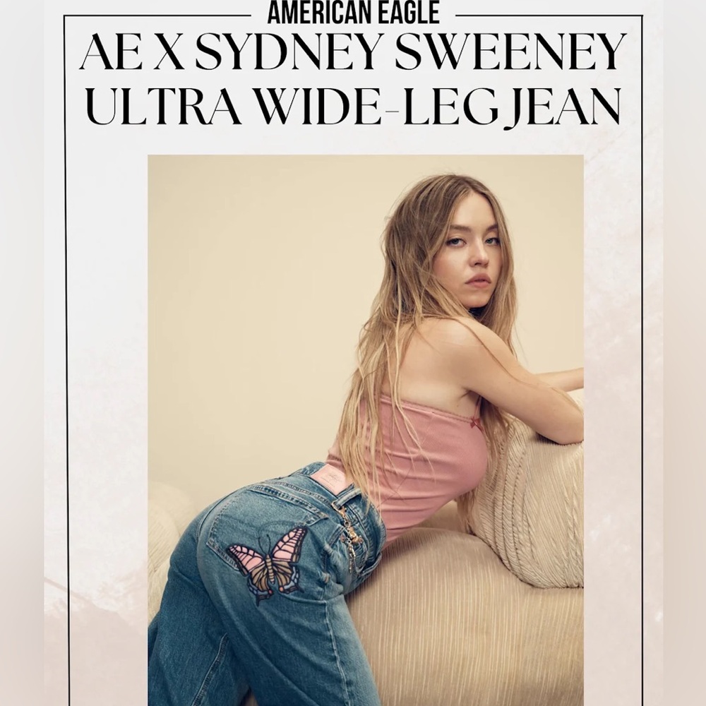 Sydney Sweeney X American Eagle Ultra Wide Leg Jean